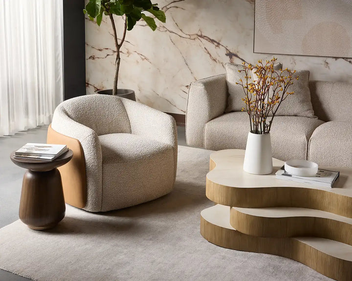 Sunpan CARIS SWIVEL LOUNGE CHAIR - Lounge