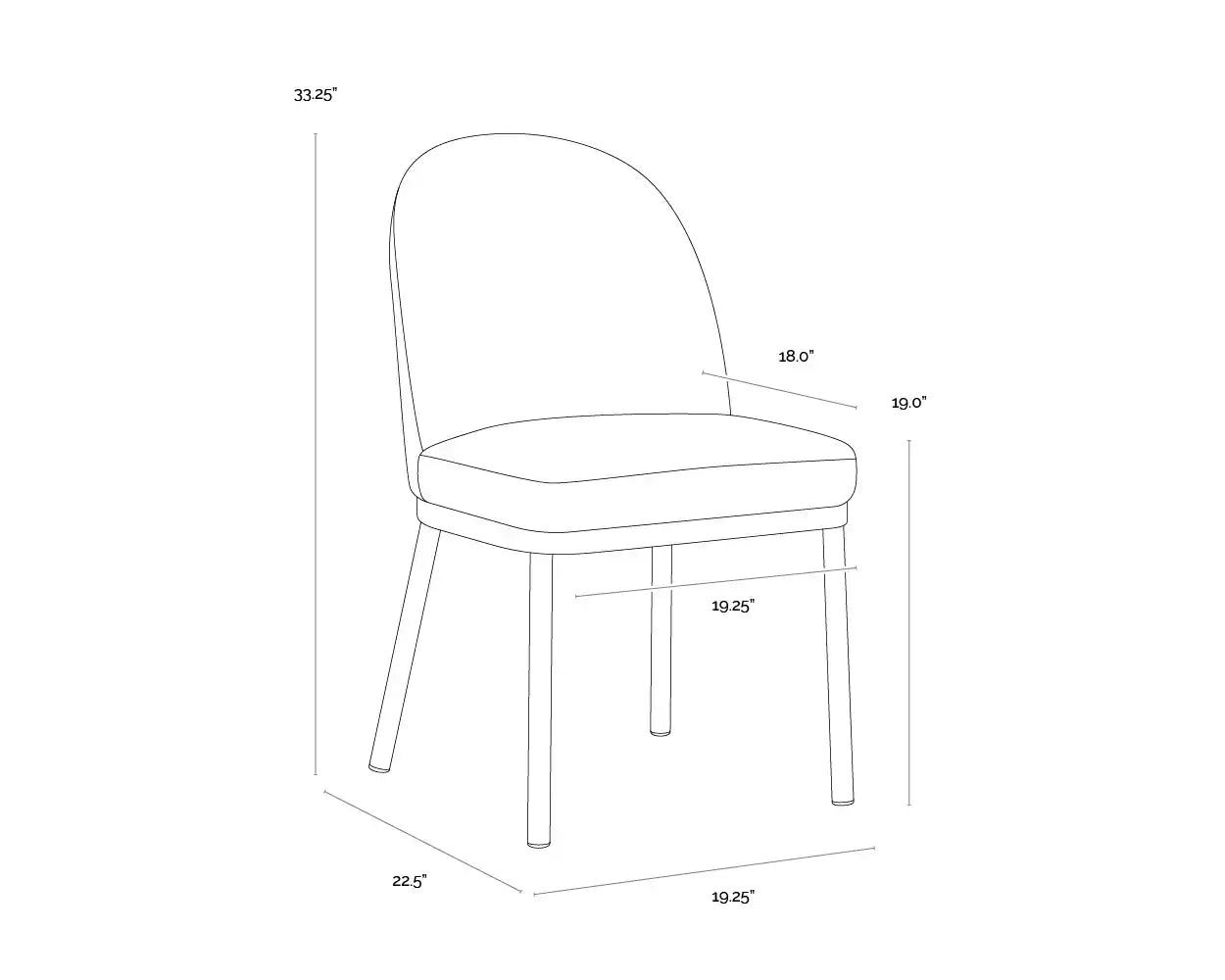 Sunpan LAVANIA DINING CHAIR - Dining Chairs