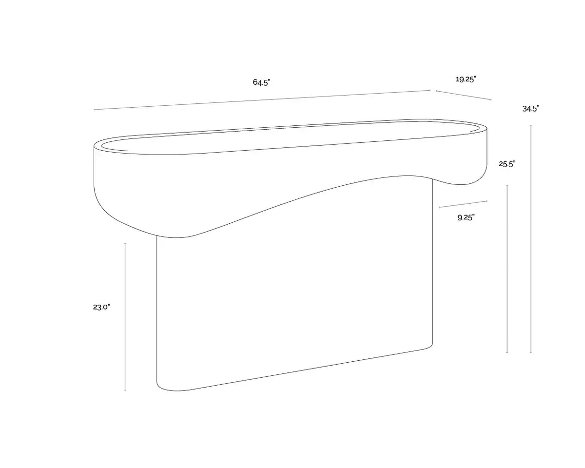 Sunpan ORESTE CONSOLE TABLE - Outdoor Furniture
