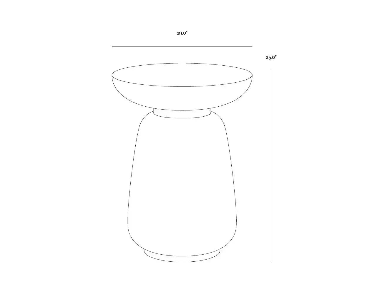 SUNPAN HALI END TABLE - Outdoor Furniture