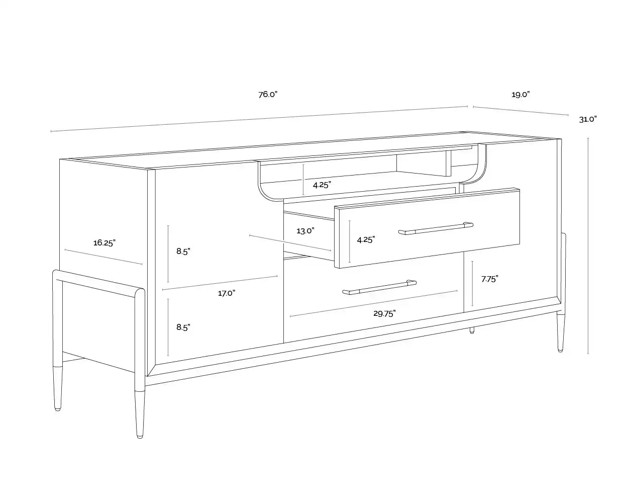 Sunpan WELDRICK SIDEBOARD - Side