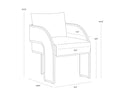 Sunpan BAZ DINING ARMCHAIR - Dining Chairs