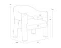 Sunpan PRISCA LOUNGE CHAIR - Lounge