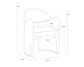 Sunpan SNOWDEN DINING ARMCHAIR - Dining Chairs