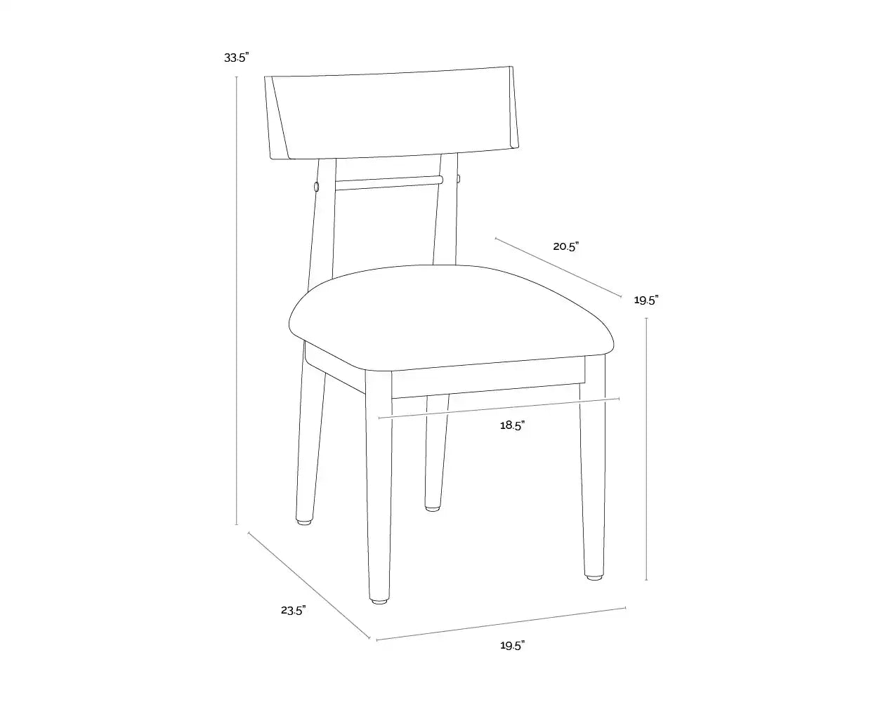 Sunpan FLORIAN DINING CHAIR - Dining Chairs