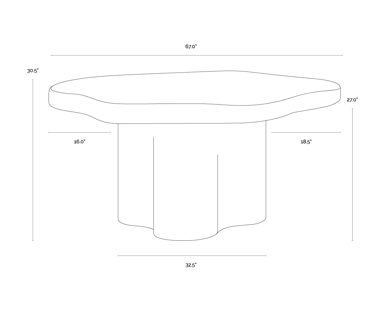 Sunpan BELLONA DINING TABLE - Dining Tables