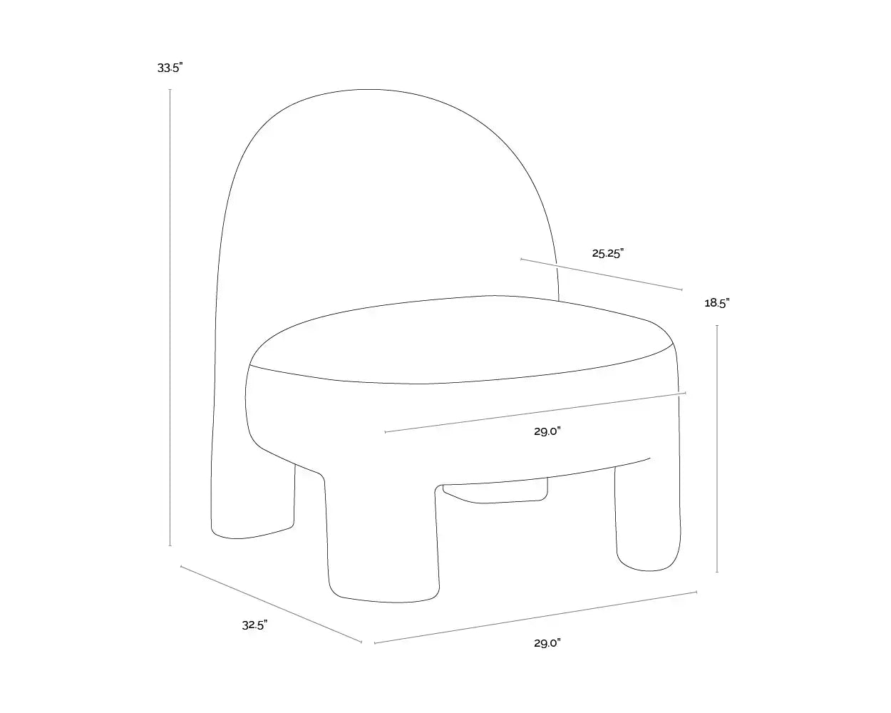 Sunpan MYRTLE LOUNGE CHAIR - Lounge