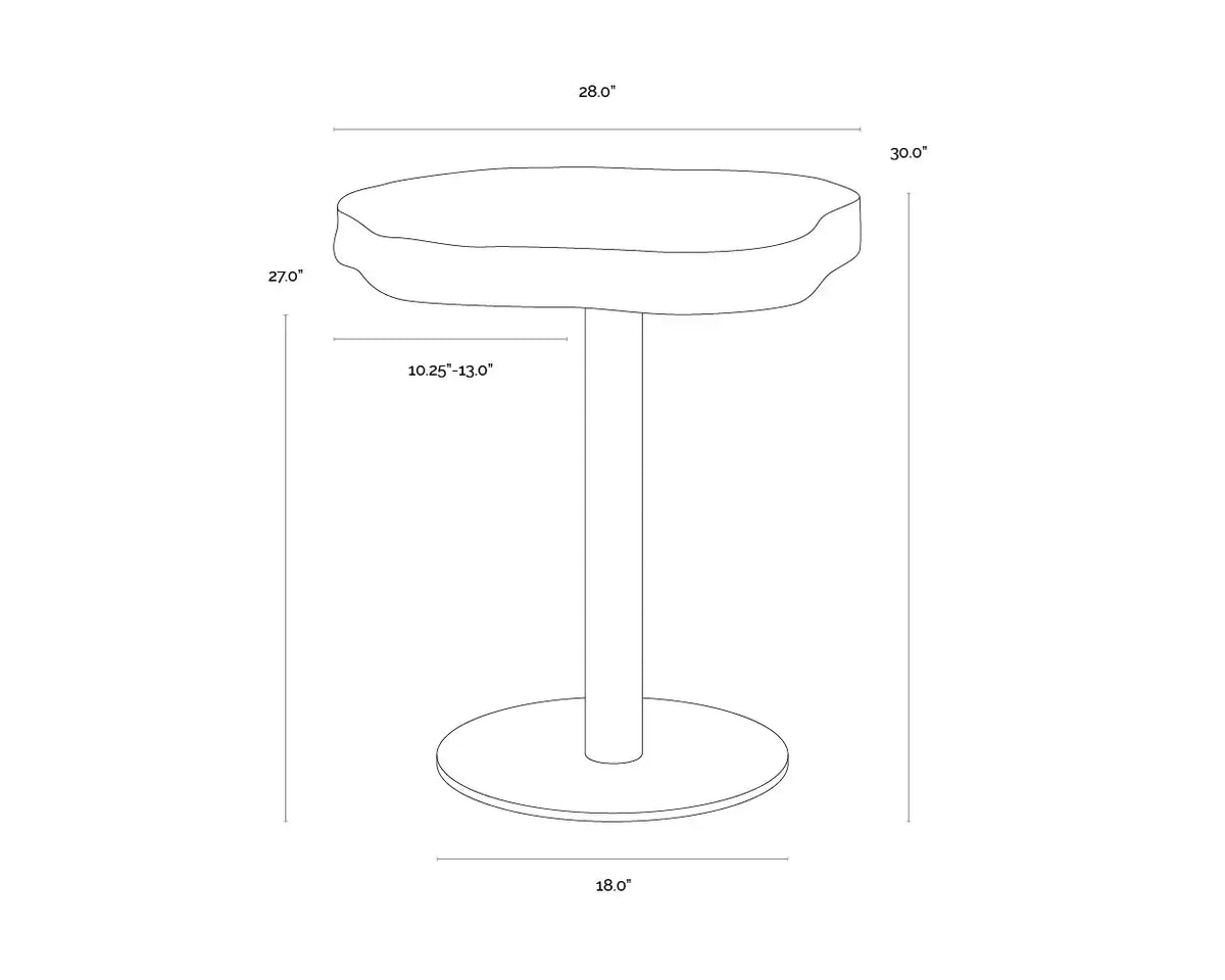 Sunpan DELMONT BISTRO TABLE - Outdoor Furniture