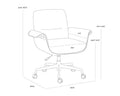 Sunpan, LOMAX OFFICE CHAIR, BENCHES, OTTOMAN & STOOLS
