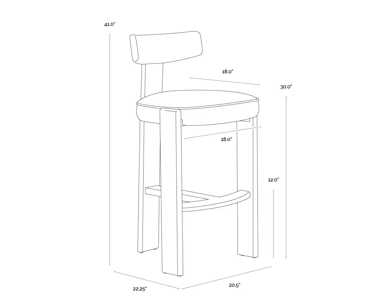 Sunpan HORTON BARSTOOL - Bar Stools