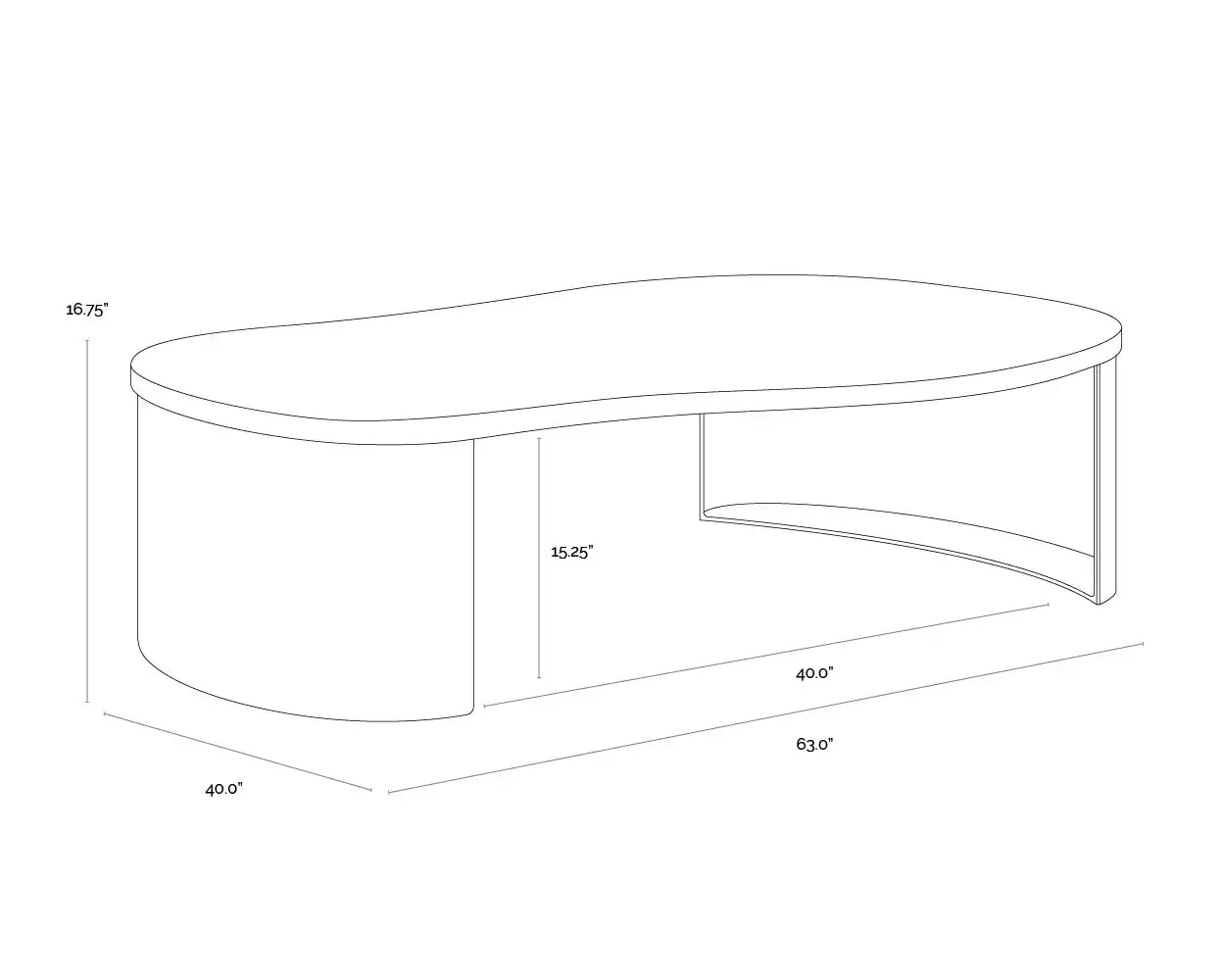 Sunpan NAFISA COFFEE TABLE - Coffee