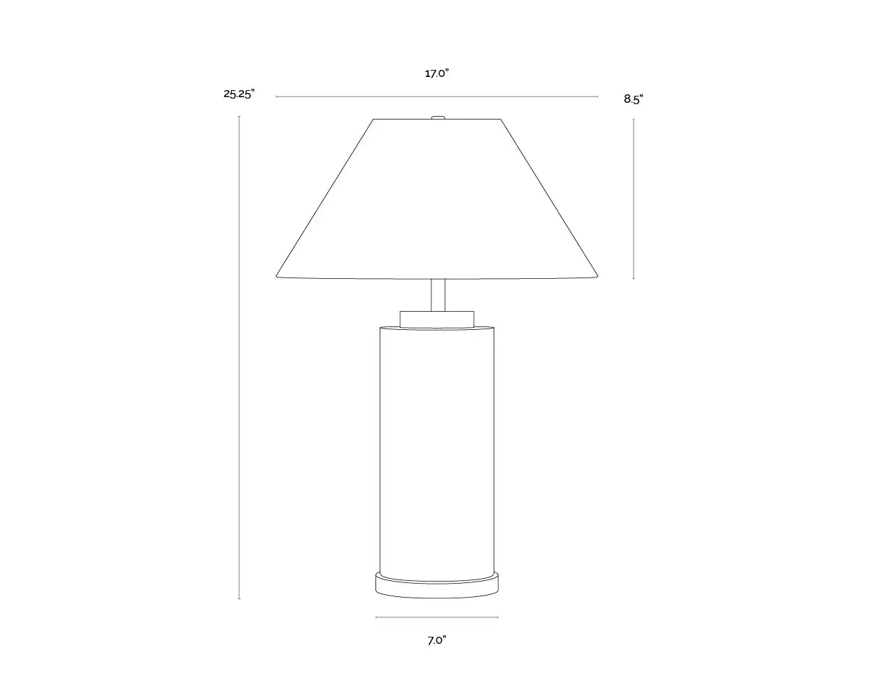 Sunpan, CILLA TABLE LAMP, TABLE LAMPS