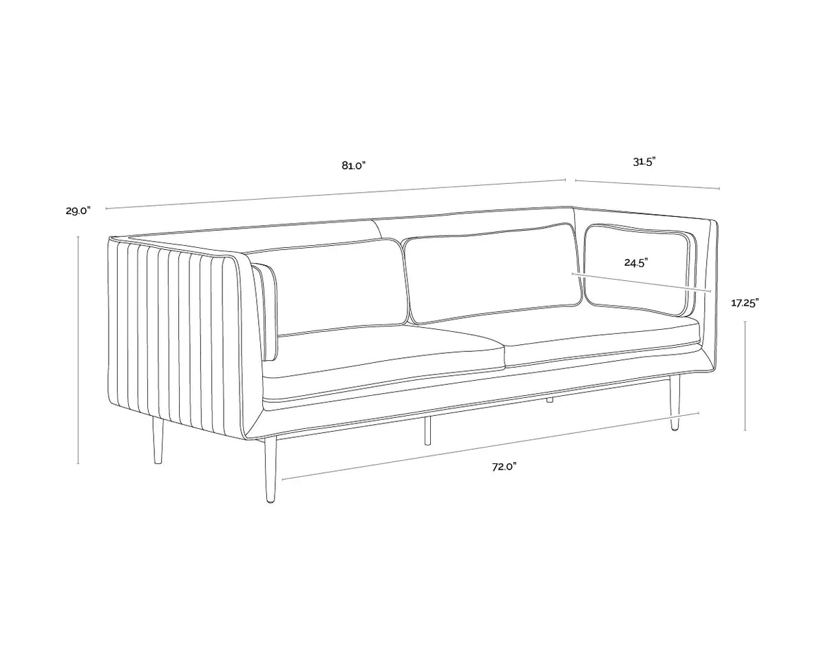 Sunpan BATAVIA SOFA - Sofa