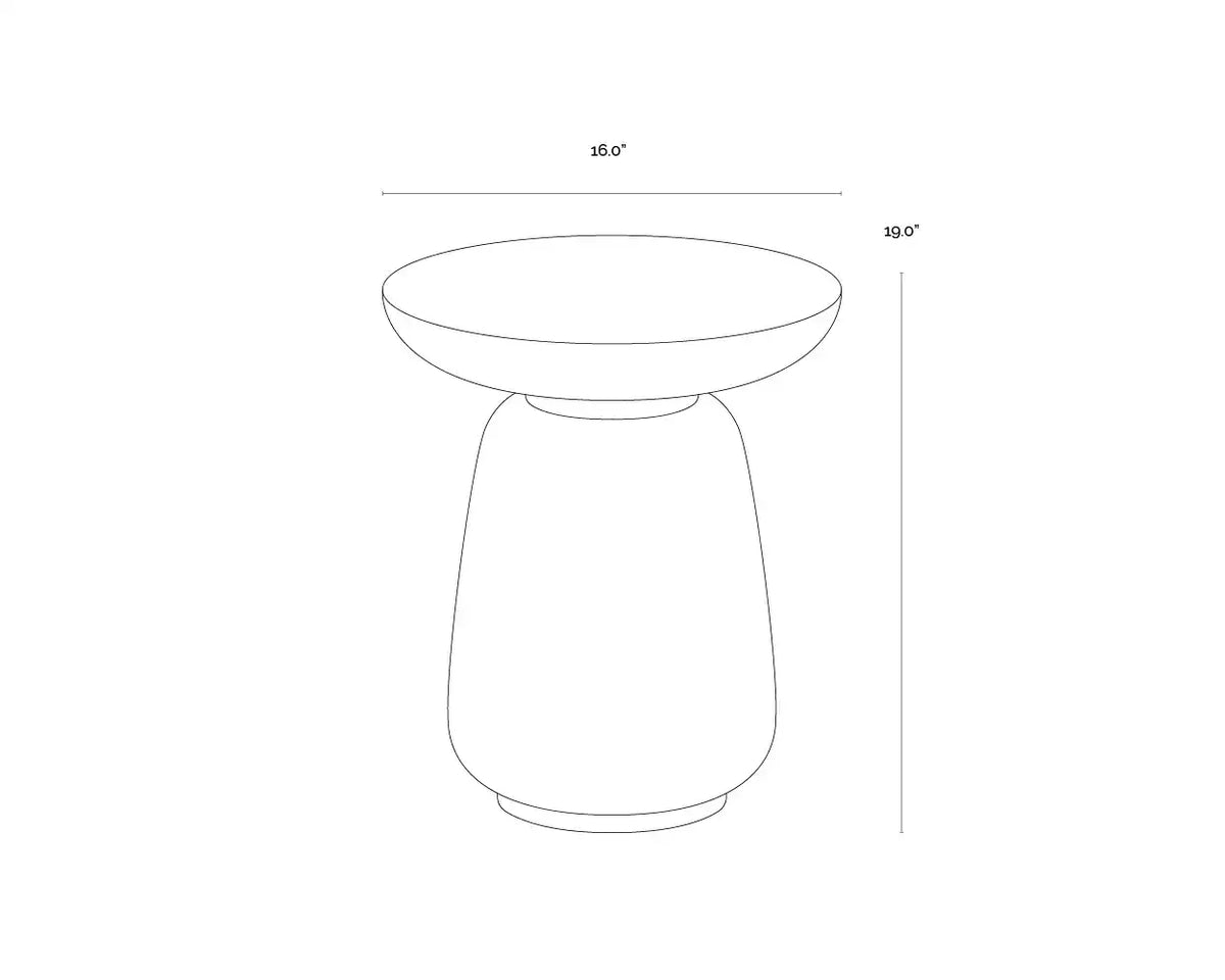 Sunpan KIRI END TABLE - Outdoor Furniture
