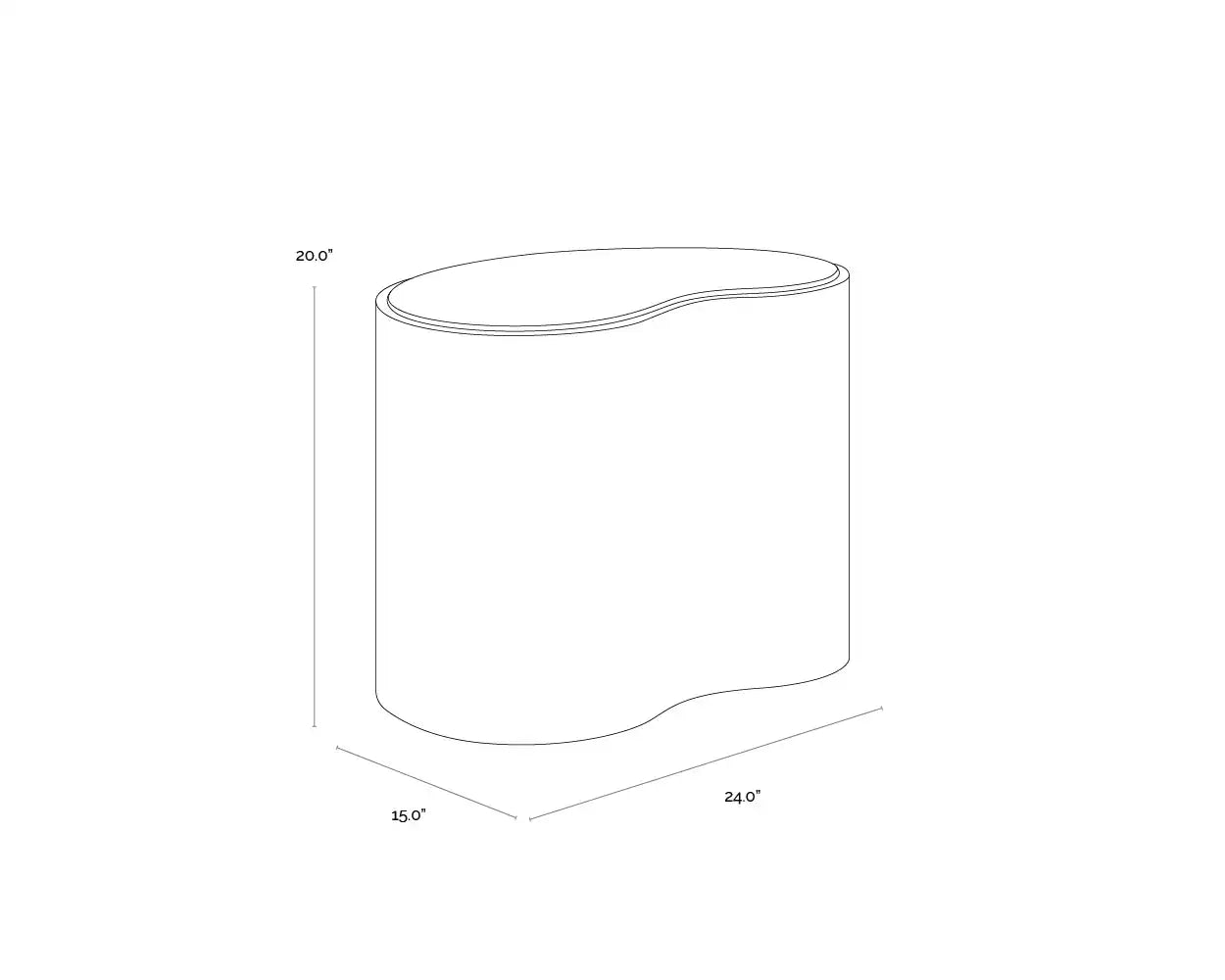 Sunpan ISHIKO COFFEE TABLE - Outdoor Furniture