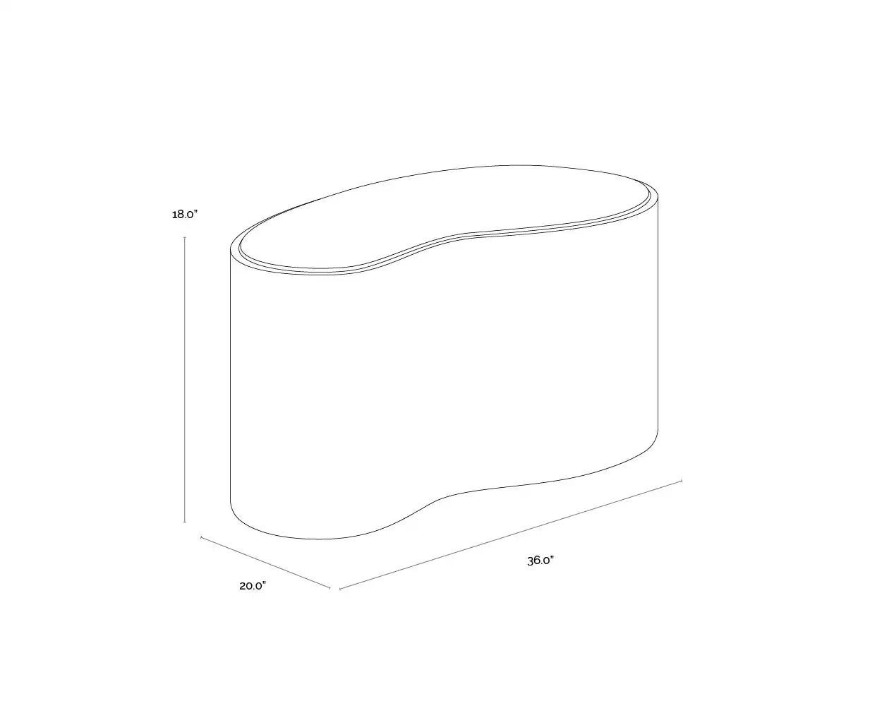 Sunpan ISHIKO COFFEE TABLE - Outdoor Furniture