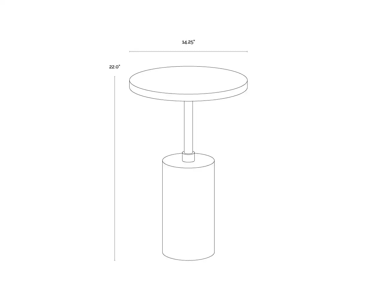 Sunpan SALDO END TABLE - Outdoor Furniture