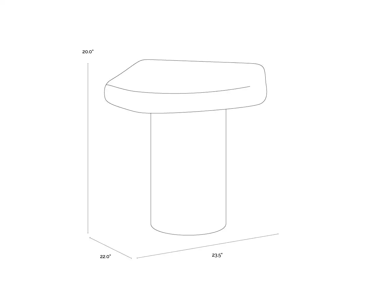 Sunpan DETTI END TABLE - Outdoor Furniture
