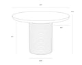 Sunpan RIVA DINING TABLE - Outdoor Furniture