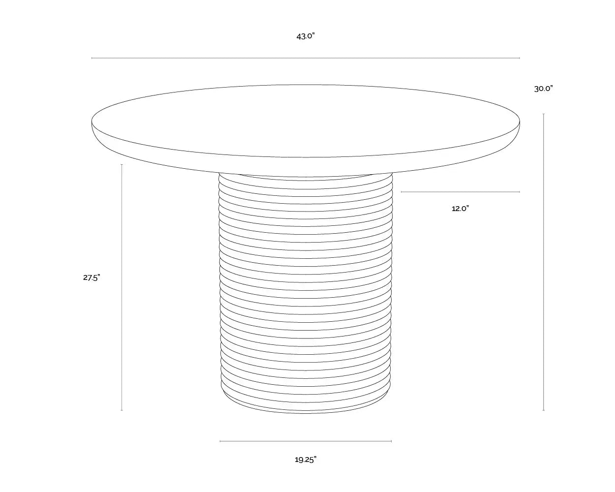 SUNPAN RIVA DINING TABLE - Outdoor Furniture