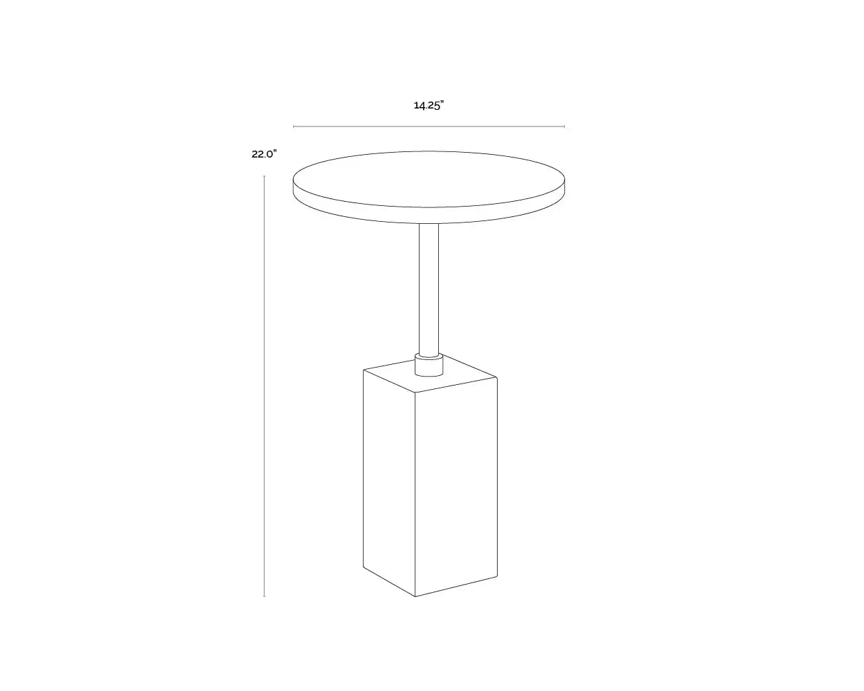 Sunpan MIZANI END TABLE - Outdoor Furniture