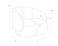 Sunpan CAMIE SWIVEL LOUNGE CHAIR - Lounge
