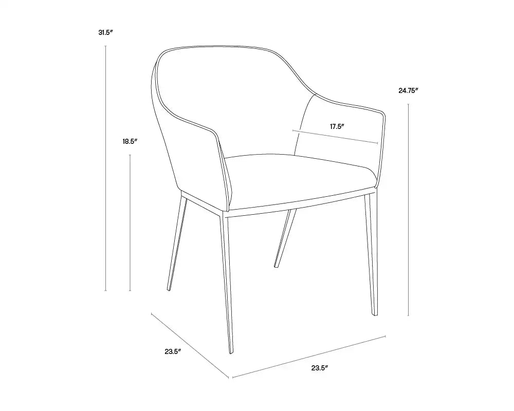 SUNPAN STANIS DINING ARMCHAIR - Dining Chairs
