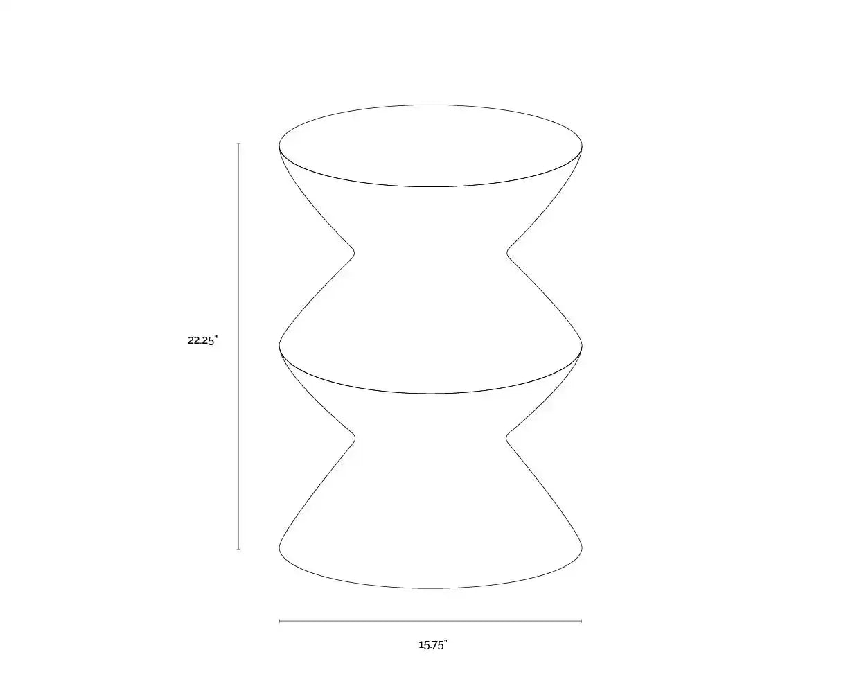 SUNPAN UNION END TABLE - Outdoor Furniture
