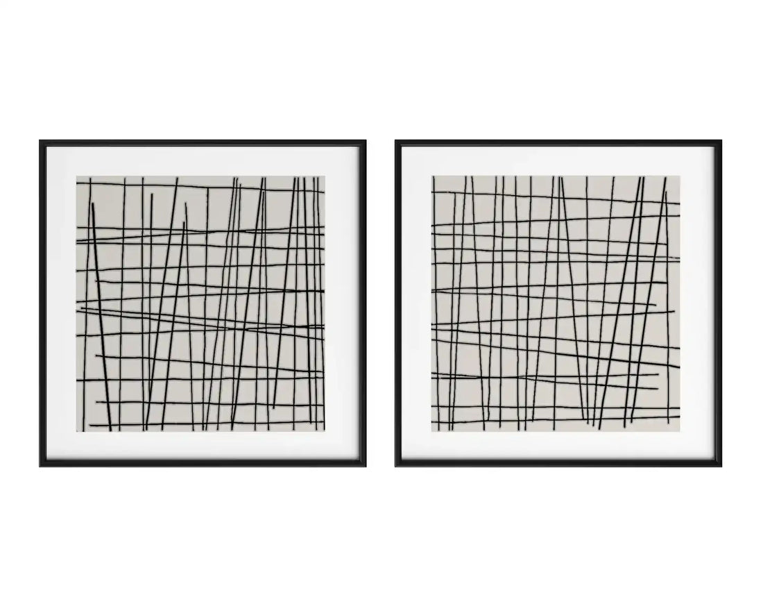 SUNPAN CROSSHATCH (SET OF 2) - Art
