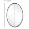 UTTERMOST SHERISE BRUSHED OVAL MIRROR - Mirrors