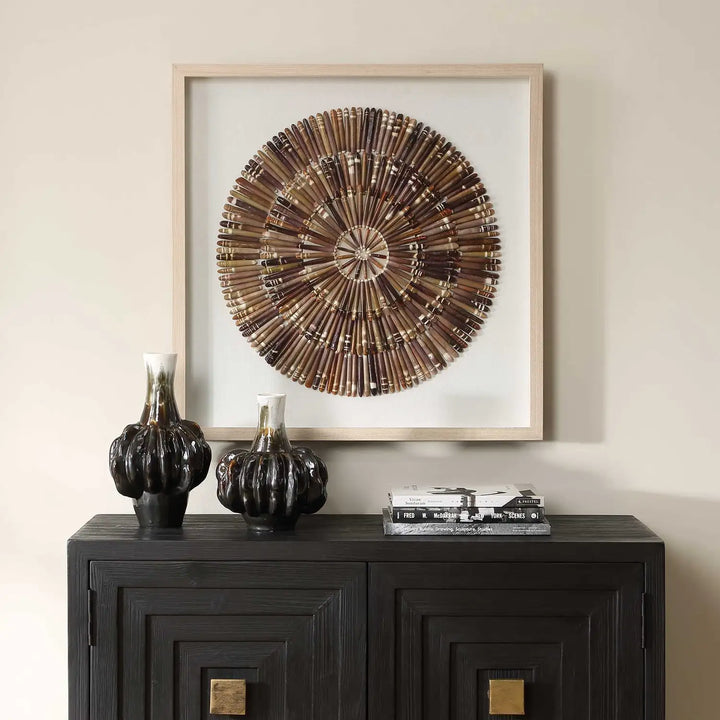 UTTERMOST Tiger Sea Urchin Shadow Box - Art