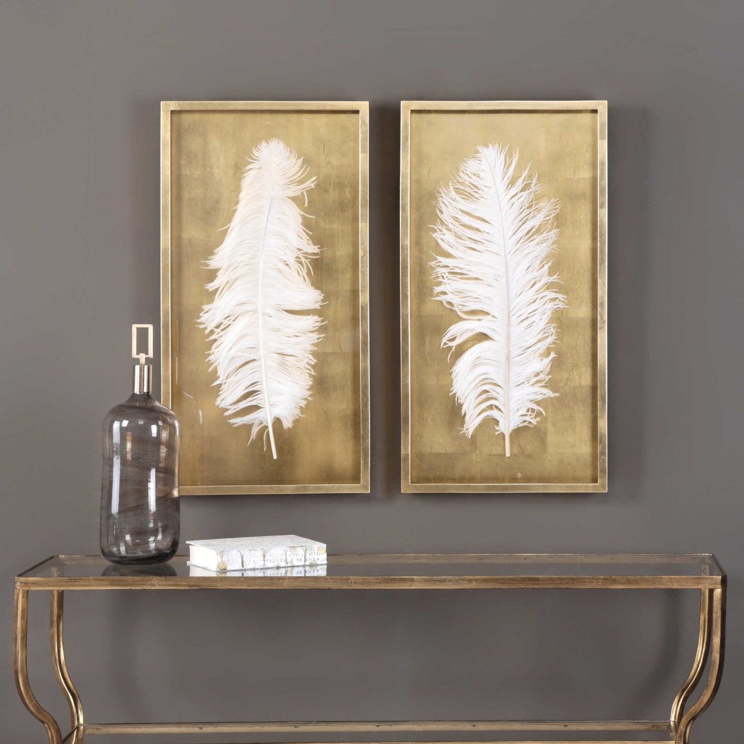UTTERMOST FEATHERS SHADOW BOX - Art