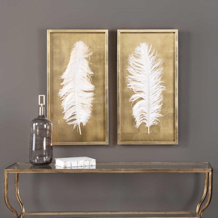 UTTERMOST FEATHERS SHADOW BOX - Art