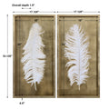UTTERMOST FEATHERS SHADOW BOX - Art