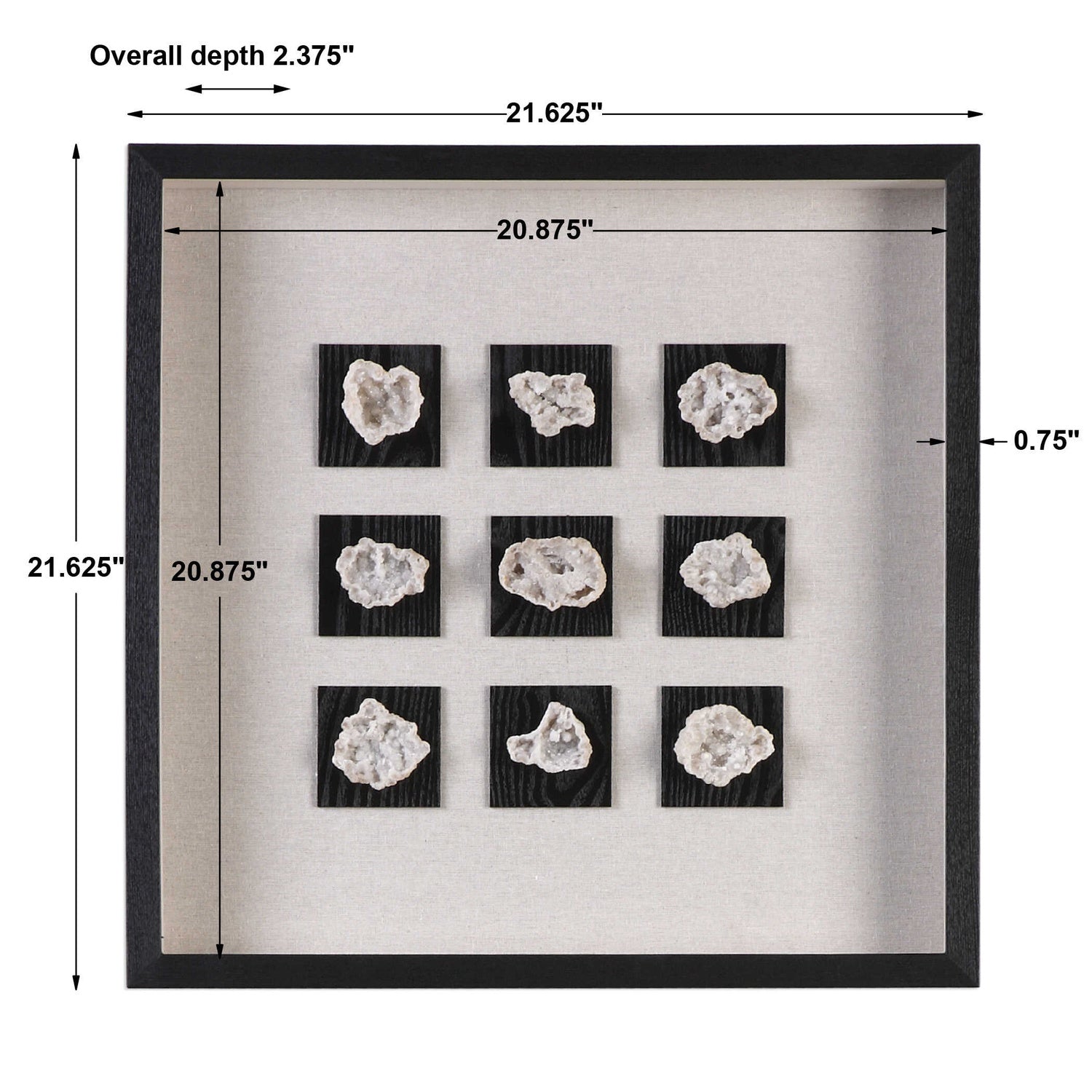 UTTERMOST Geode Shadow Box - Art