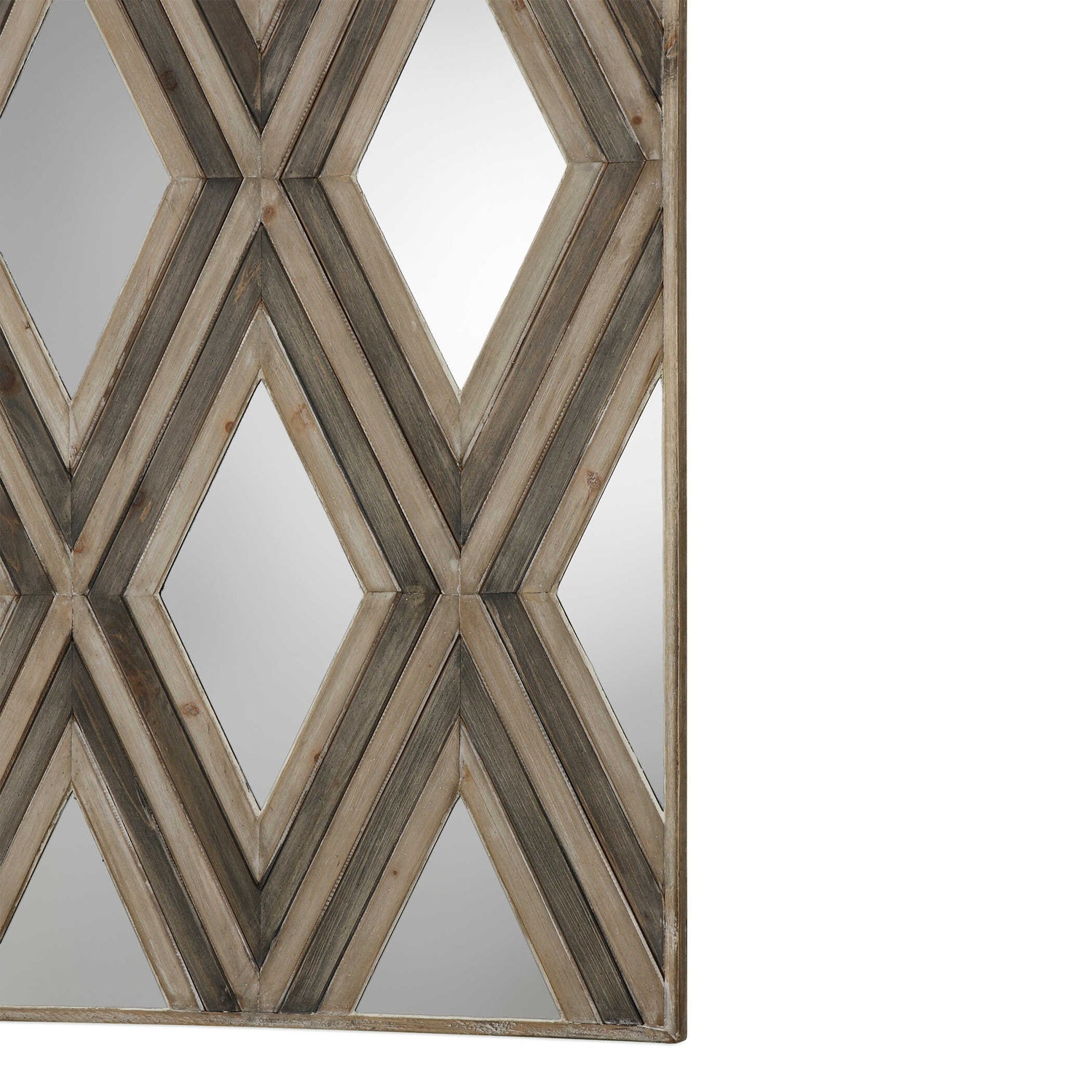 UTTERMOST TAHIRA GEOMETRIC ARGYLE PATTERN WALL MIRROR - Art