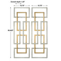 UTTERMOST AERIN GEOMETRIC WALL ART - Art