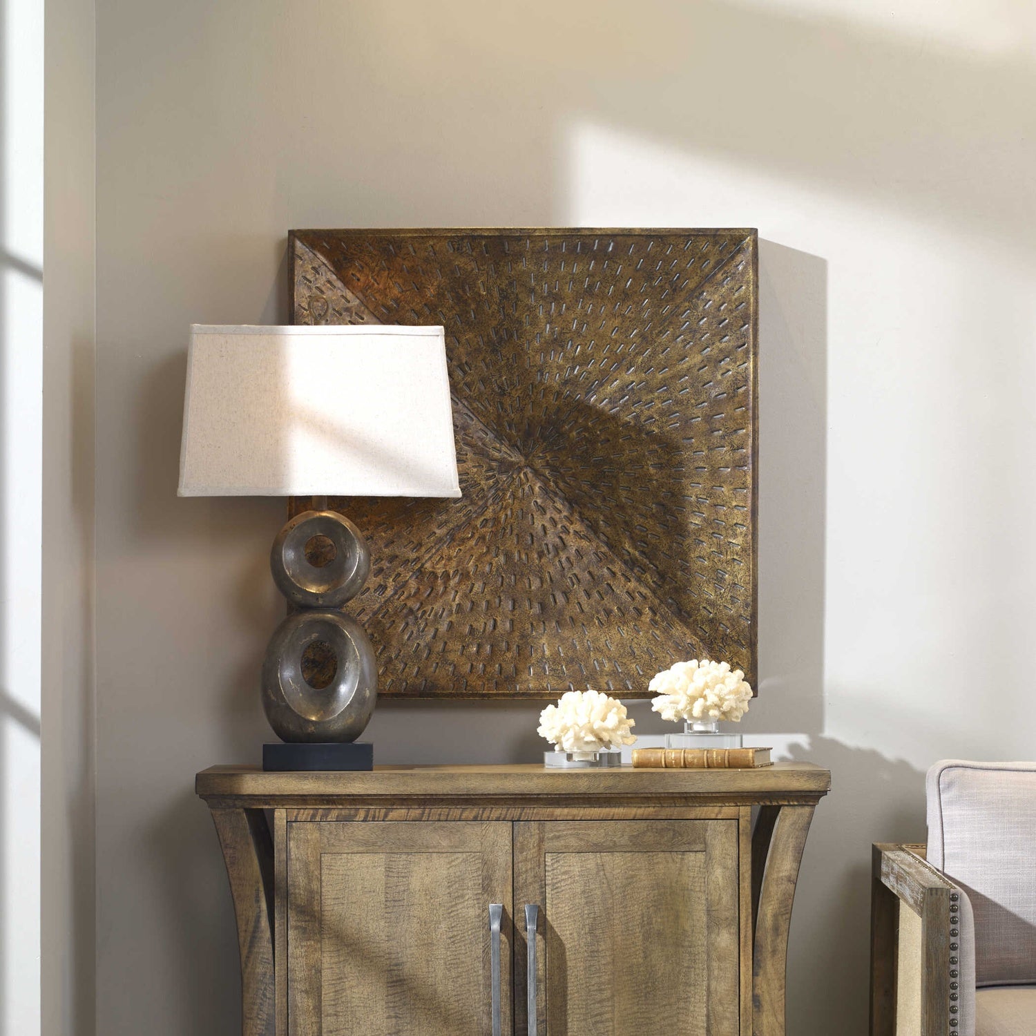 UTTERMOST BLAISE ANTIQUED WALL ART - Art