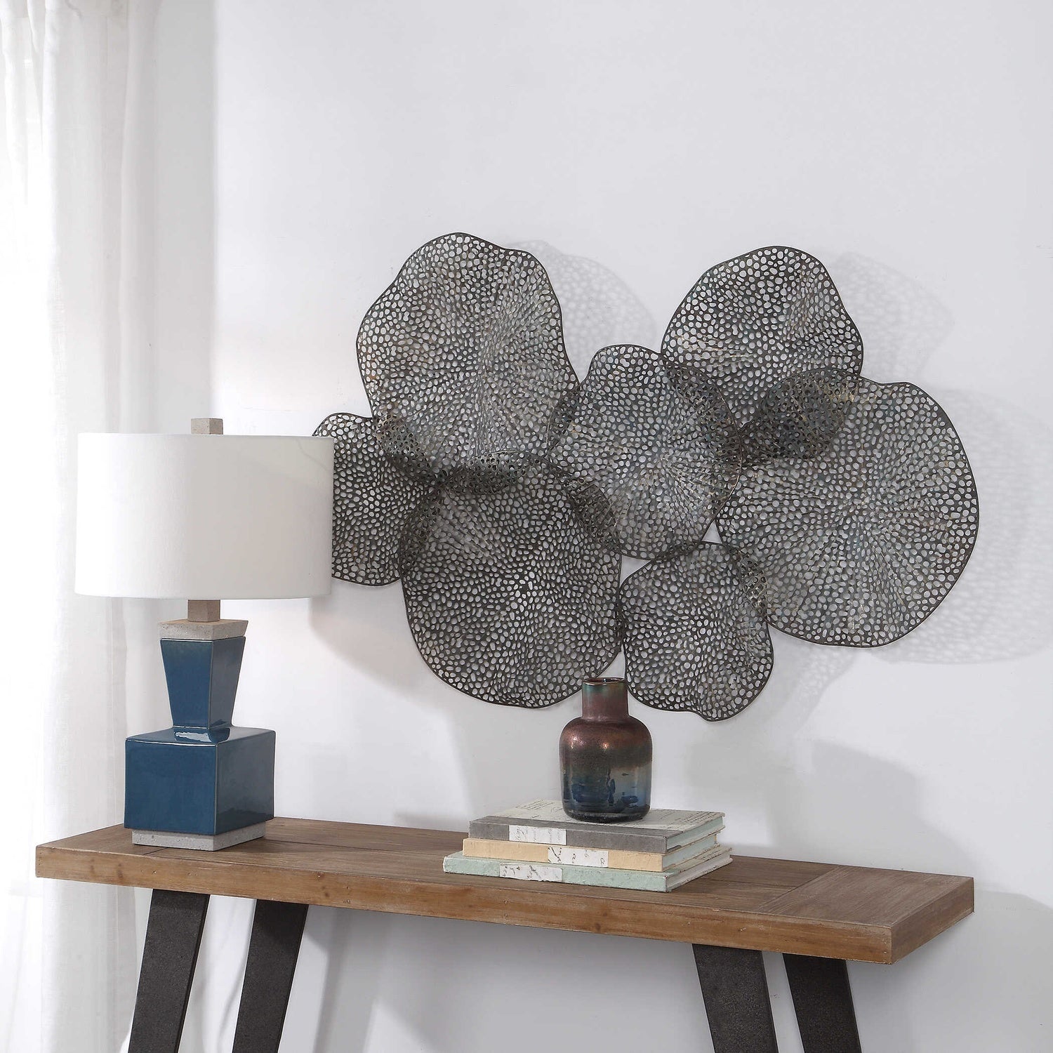 UTTERMOST Ripley Metal Leaf Wall Art - Art