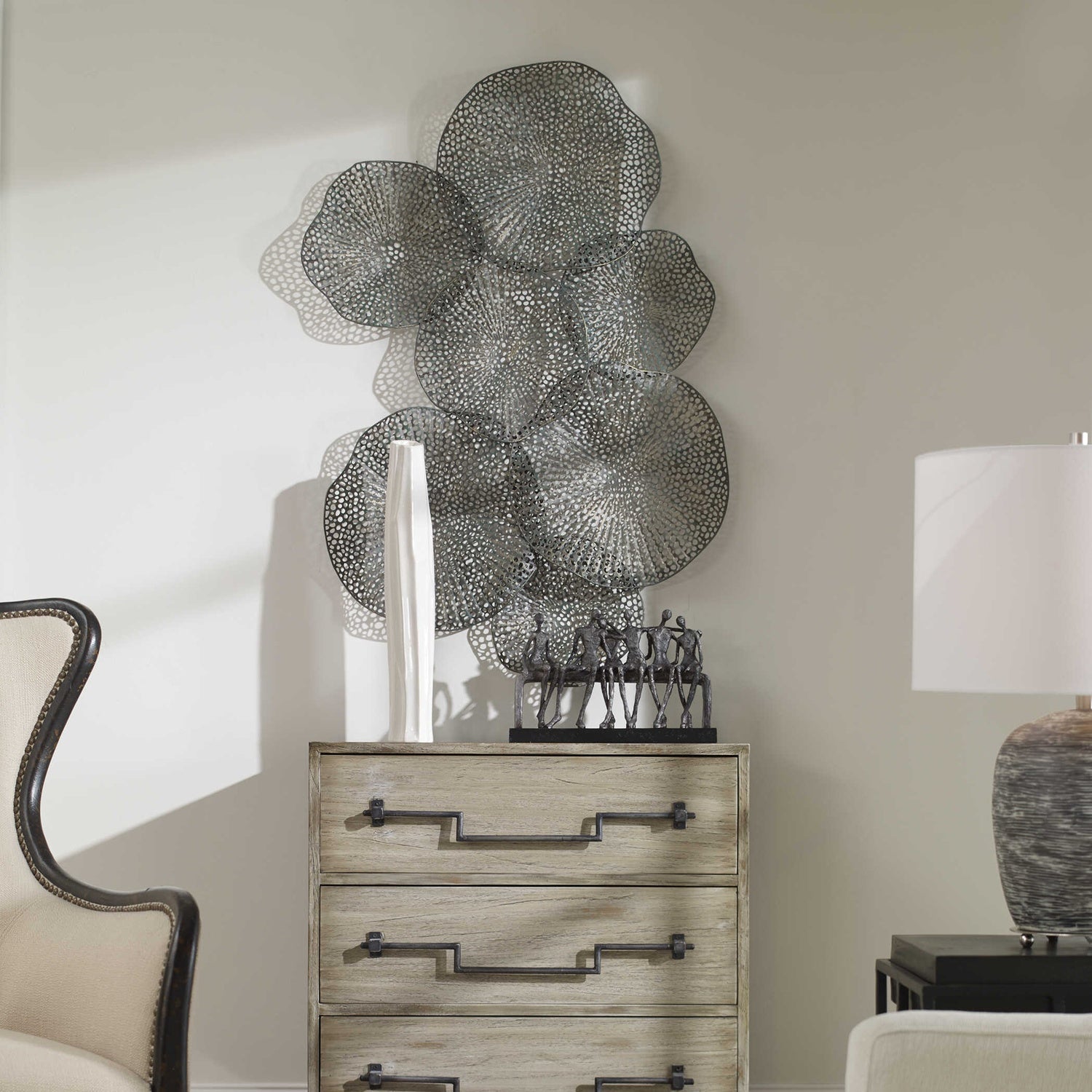 UTTERMOST RIPLEY METAL LEAF WALL ART - Art