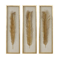 UTTERMOST Palma Leaf Shadow Box Set Of 3 - Art