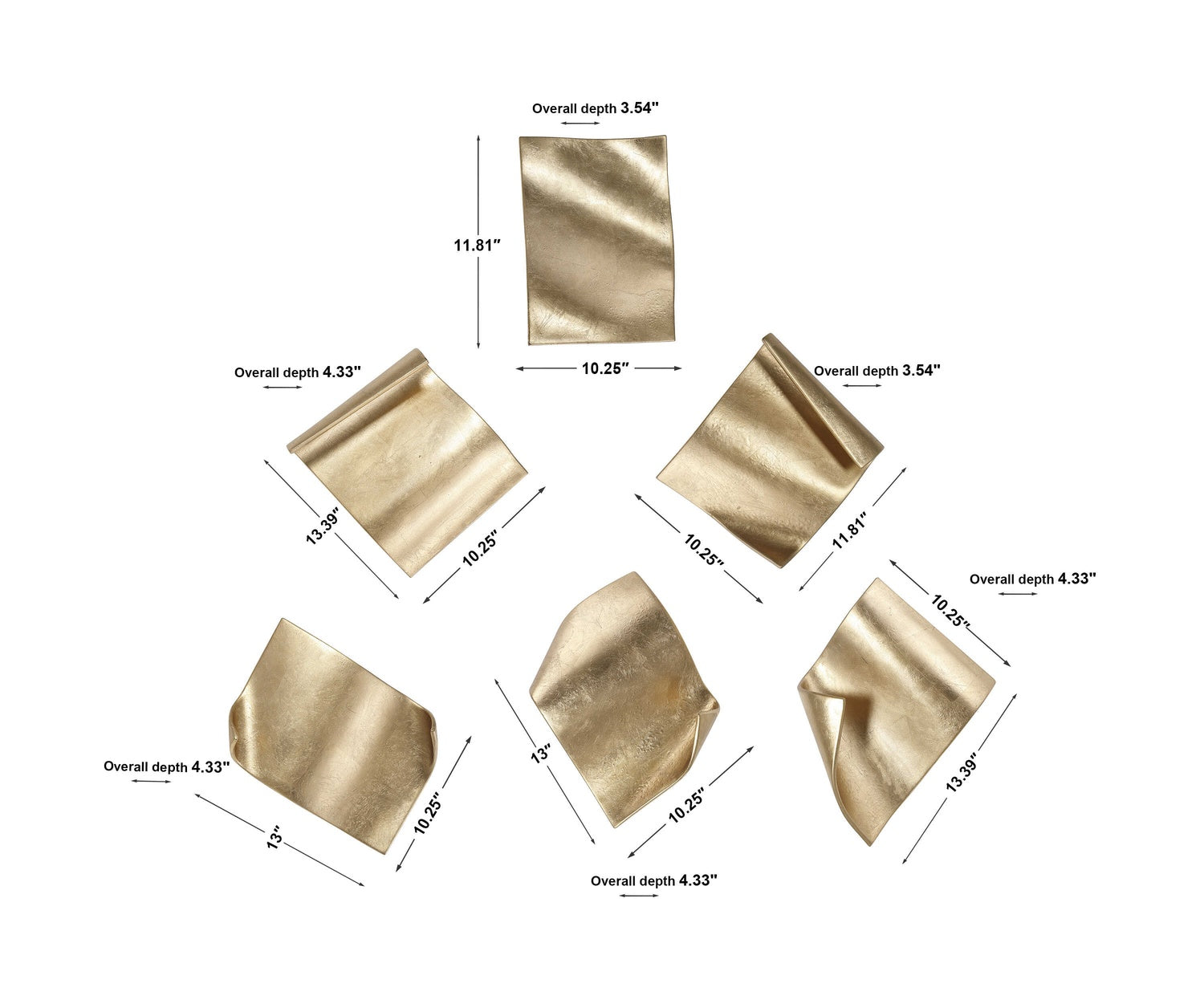 UTTERMOST Fluttering Pages Wall Decor Set Of 6 - Art