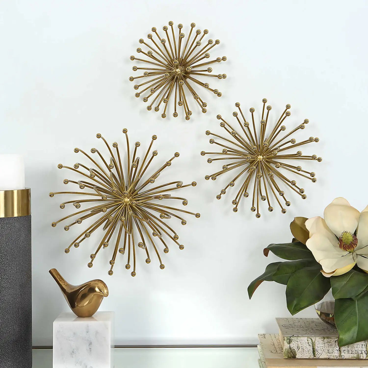 UTTERMOST Aga Metal Wall Decor Set Of 3 - Art