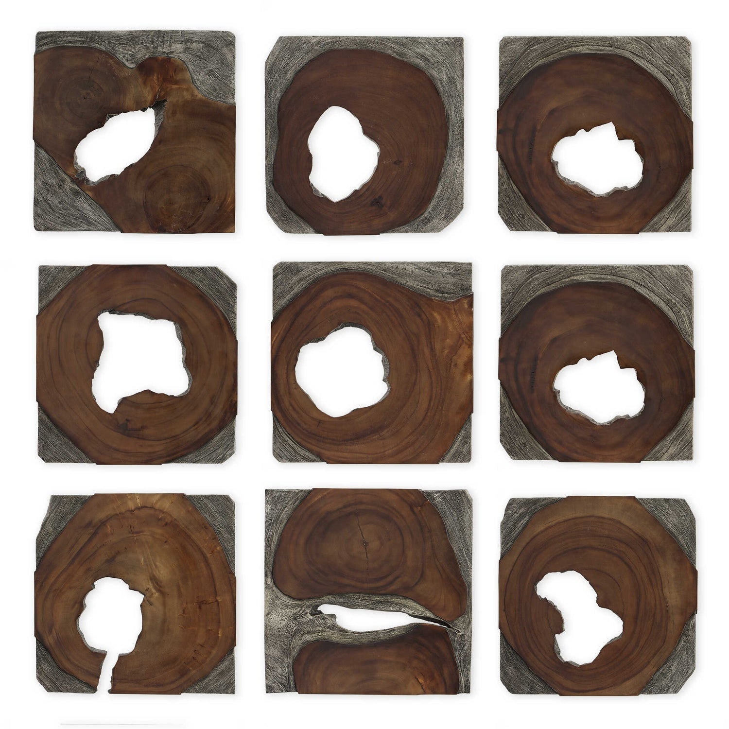 UTTERMOST Jungle Paneled Wall Art Set Of 9 - Art