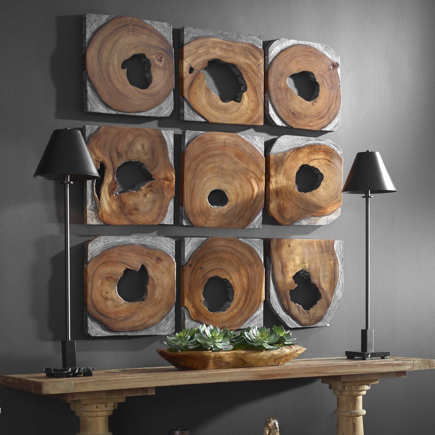UTTERMOST JUNGLE PANELED WALL ART - Art