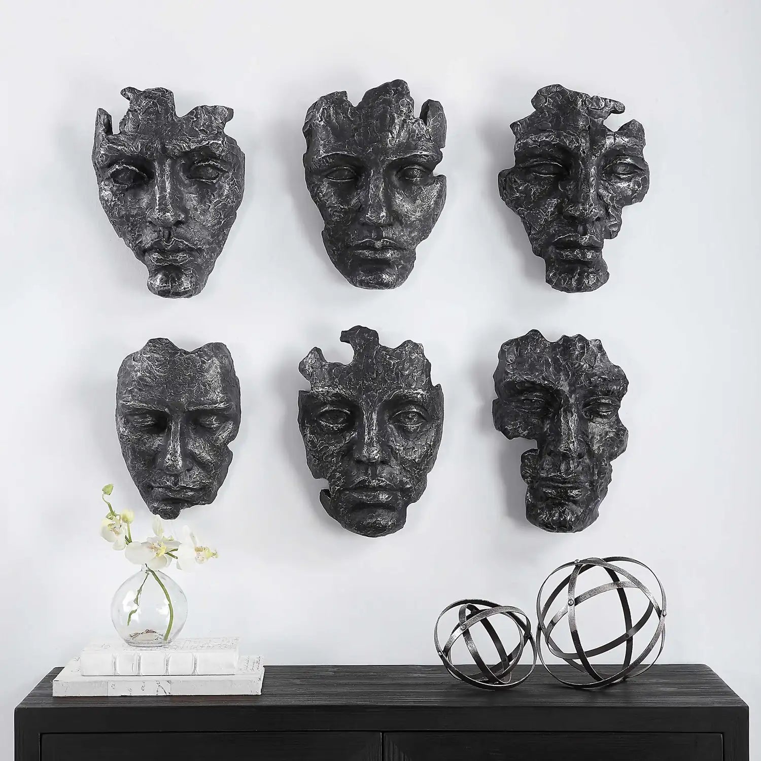 UTTERMOST Self-Portrait Metallic Wall Decor Set Of 6 - Art