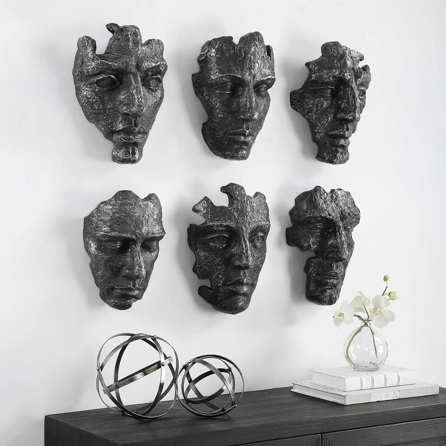 UTTERMOST Self-Portrait Metallic Wall Decor Set Of 6 - Art