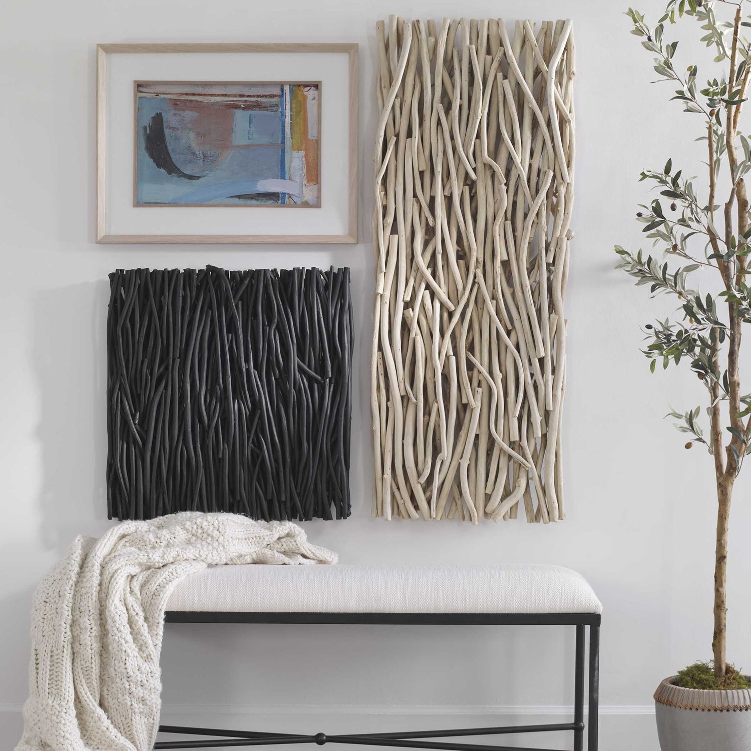 UTTERMOST Gathered Square Wall Decor - Art