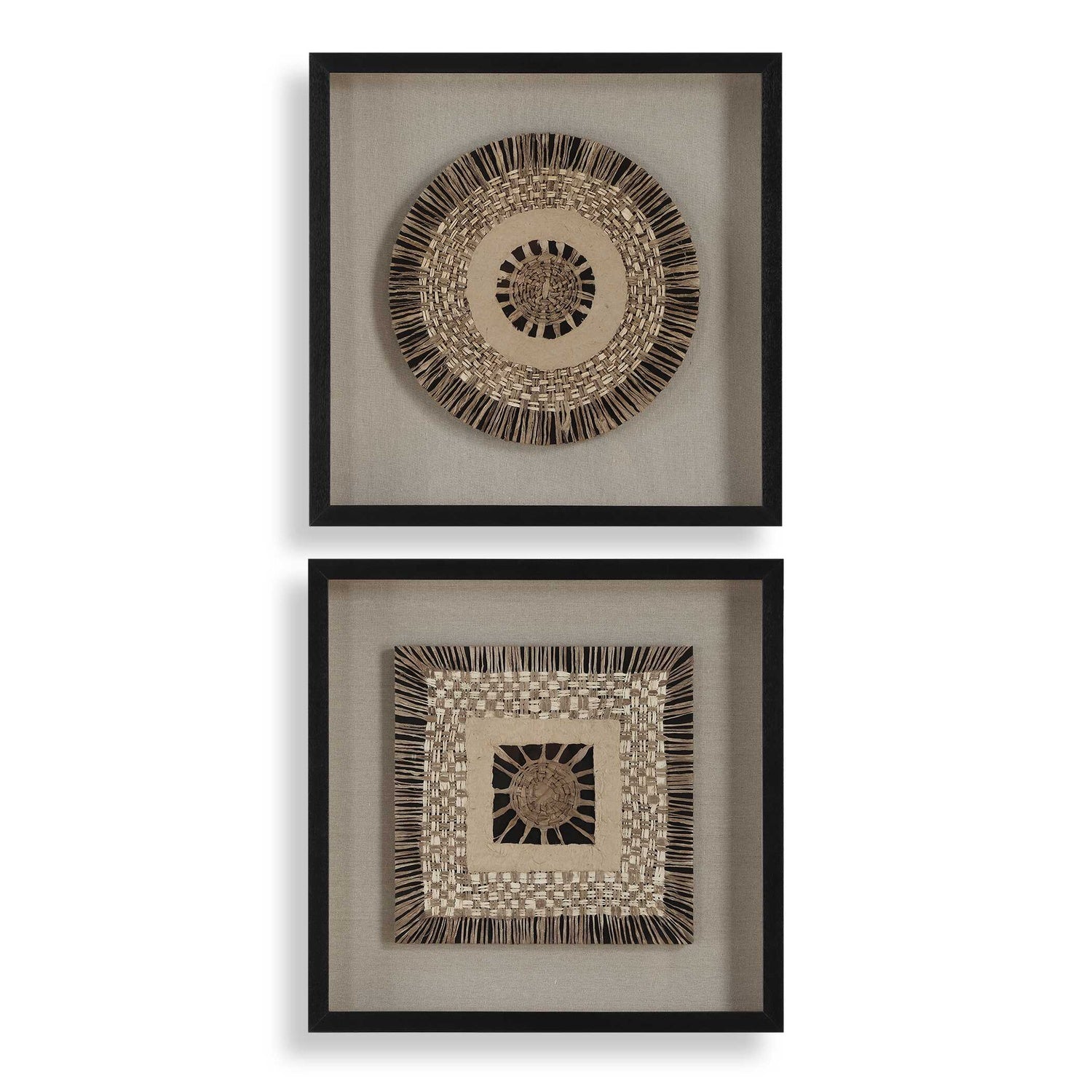 UTTERMOST INTERTWINE KNIT PAPER SHADOW BOX - Art