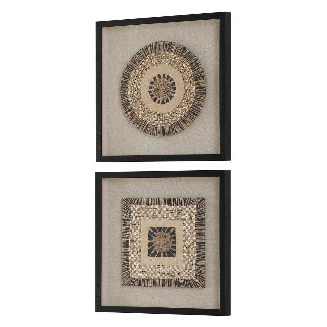 UTTERMOST INTERTWINE KNIT PAPER SHADOW BOX - Art